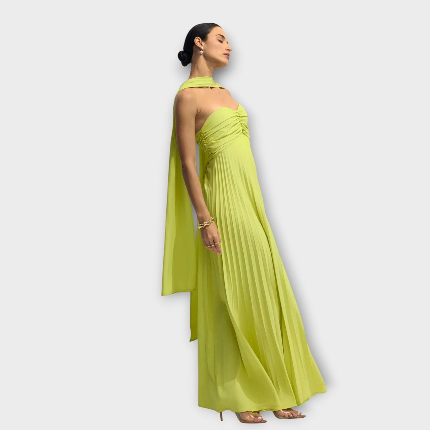 Alisanne – Elegant Strapless Maxi Dress