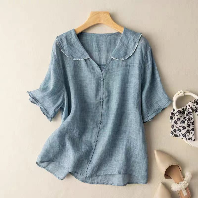 Mila | Vintage blouse with button