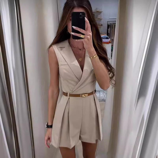 Soraya – Tailored Belted Playsuit