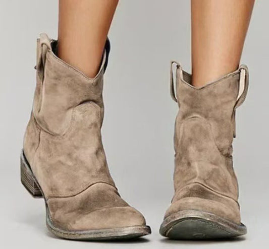 Viondra – Elegant Suede Ankle Boots