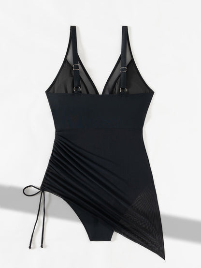 Luba – Slimming mesh sarong swimsuit