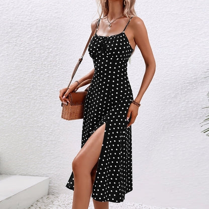 Isabeau – Polka Dot Midi Dress