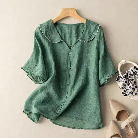 Mila | Vintage blouse with button