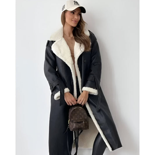 Amelia | Luxe Sherpa-Lined Trench Coat