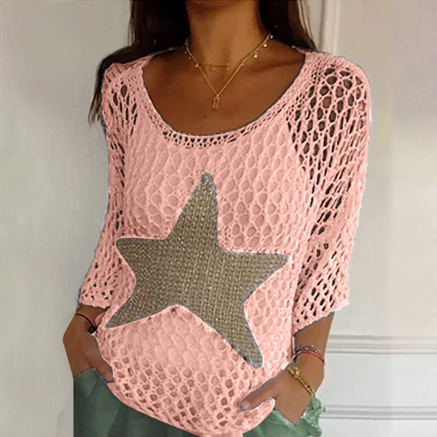Nerali – Knitted Mesh Everyday Top