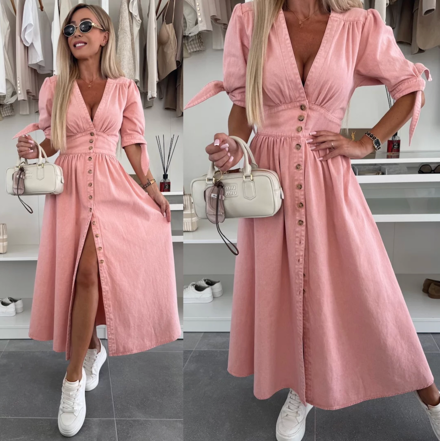 Eliza | Radiant Denim Dress