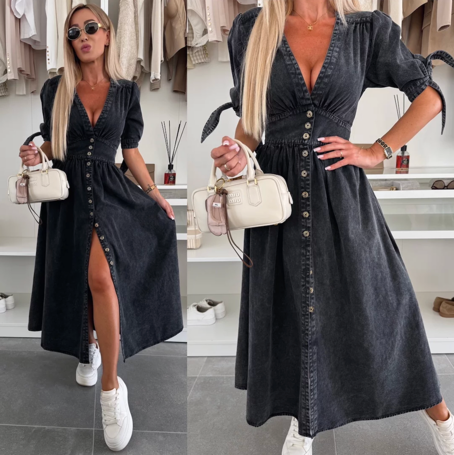 Eliza | Radiant Denim Dress