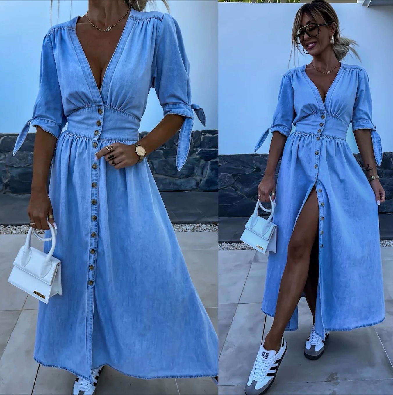 Eliza | Radiant Denim Dress
