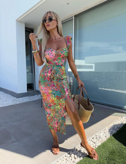 Juliet | Midi Dress with Side Slit