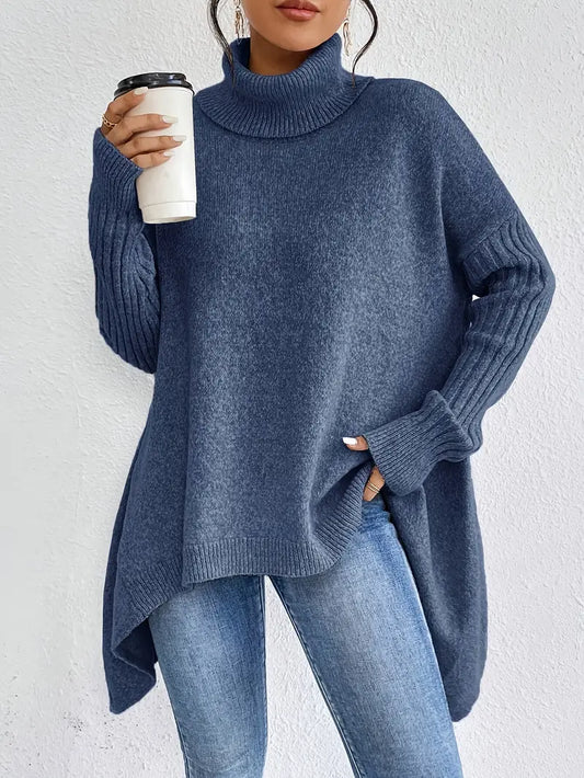 Myrelle – Casual Long Sleeve High Neck Sweater
