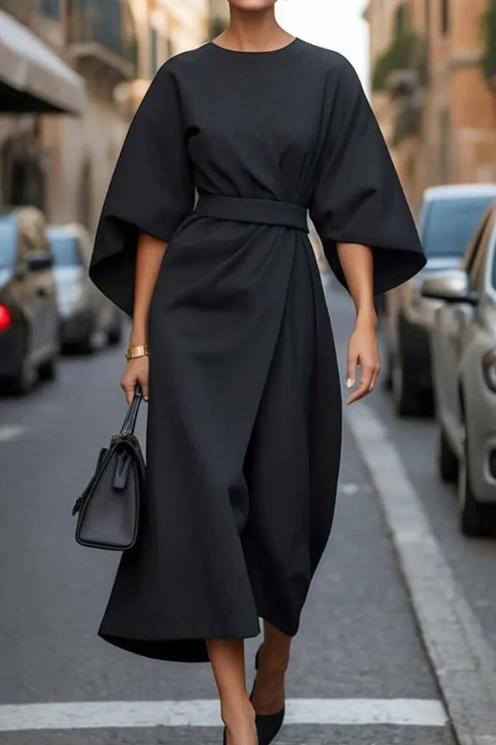Valencia – Shiny Satin Long Dress