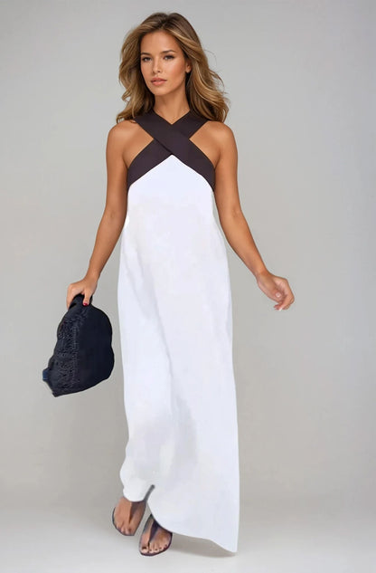 Selvianne – Halter Neck Maxi Dress