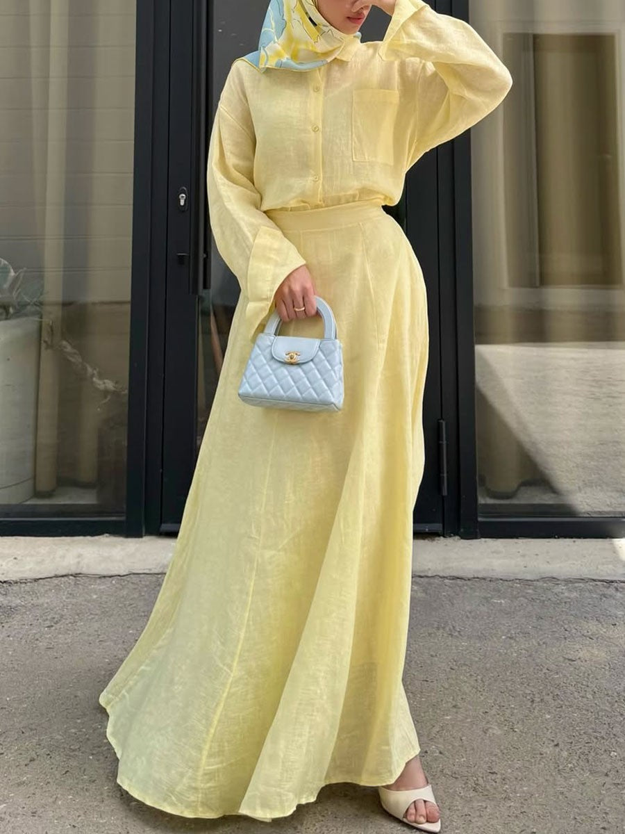 Solenne – Two-Piece Linen Set