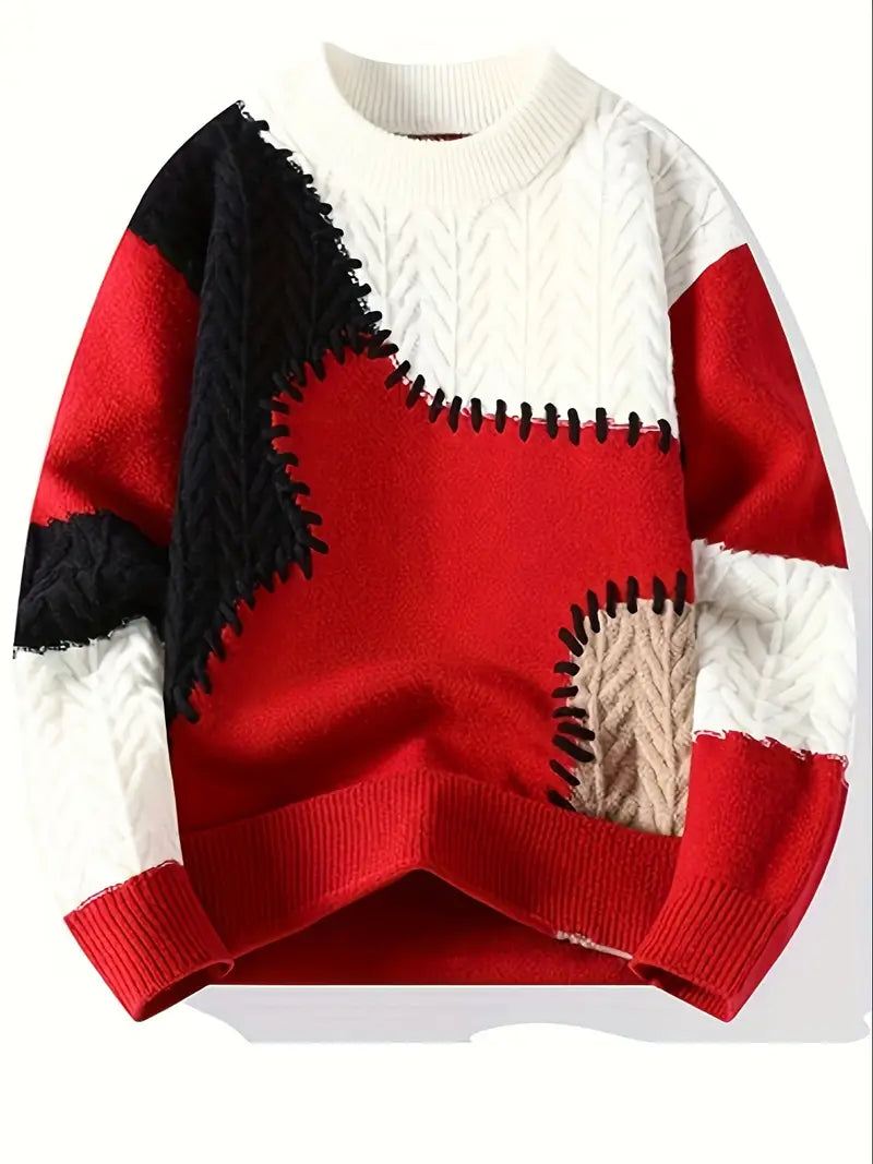 Wagner – Casual Knitted Sweater with Round Neck