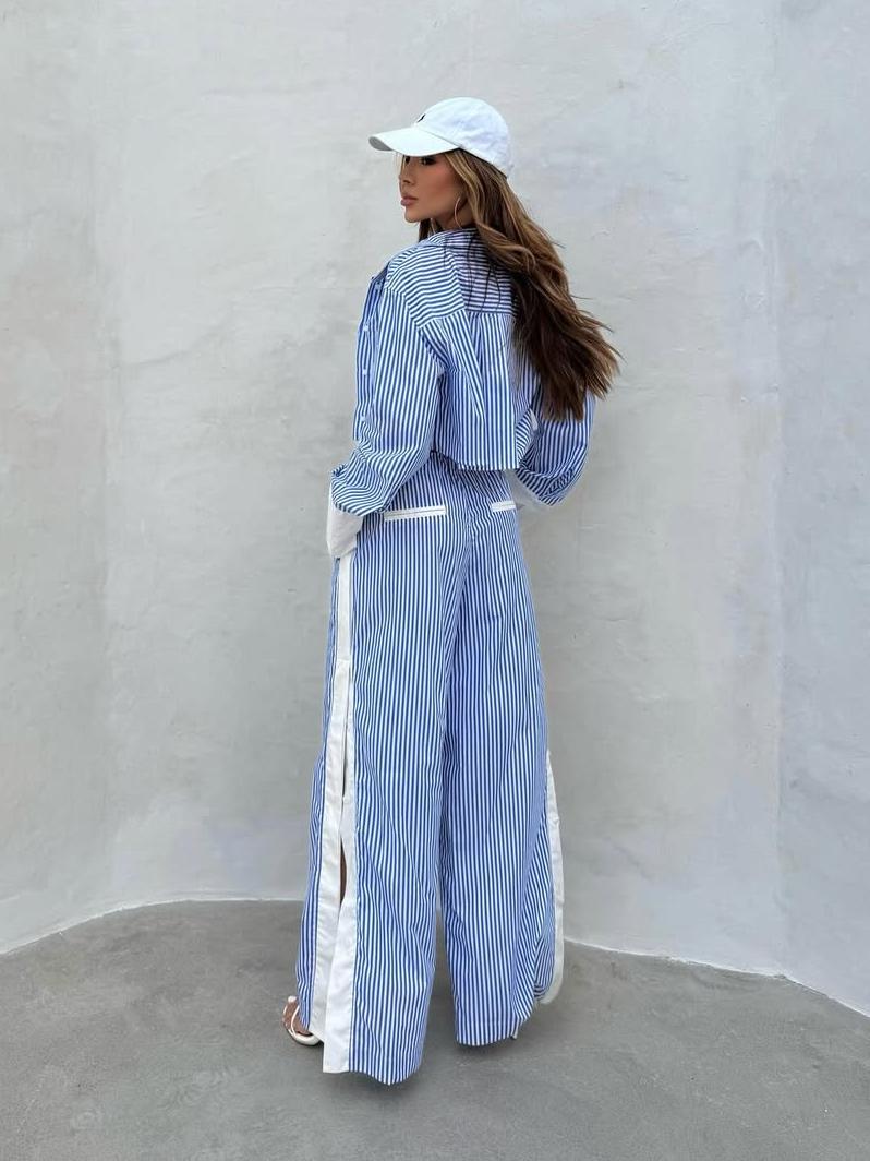 Luniva – Striped Lounge Pants Set