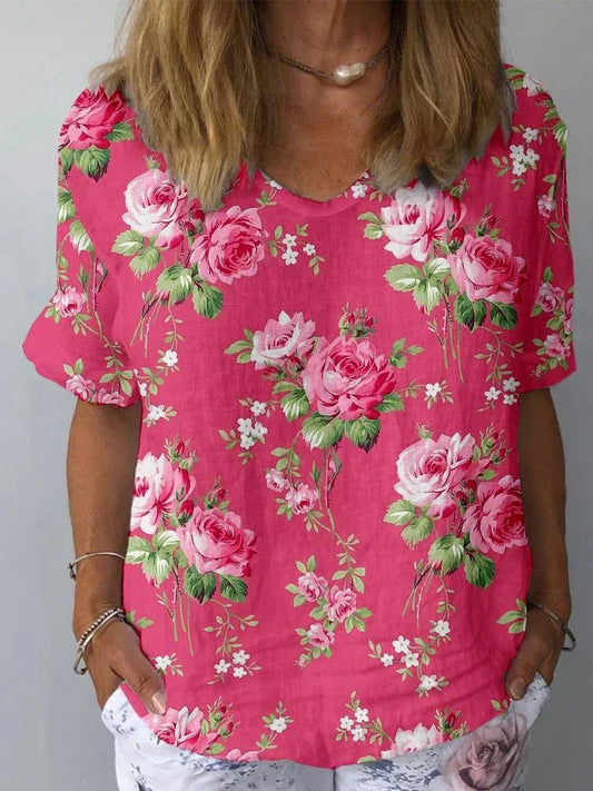 Lisa™ | Artistic Floral Blouse