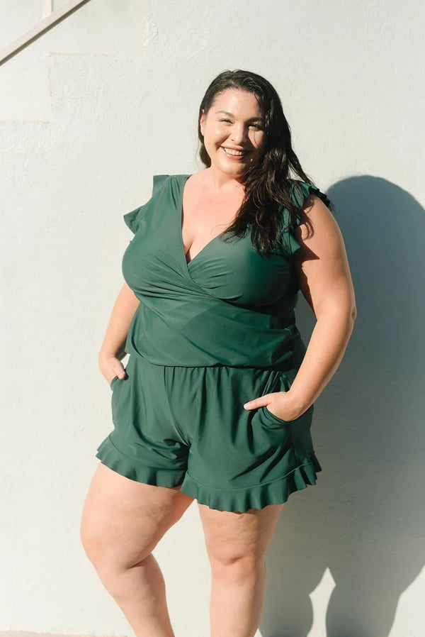 Agnieszka | Ruffled Swimsuit with Bust Support