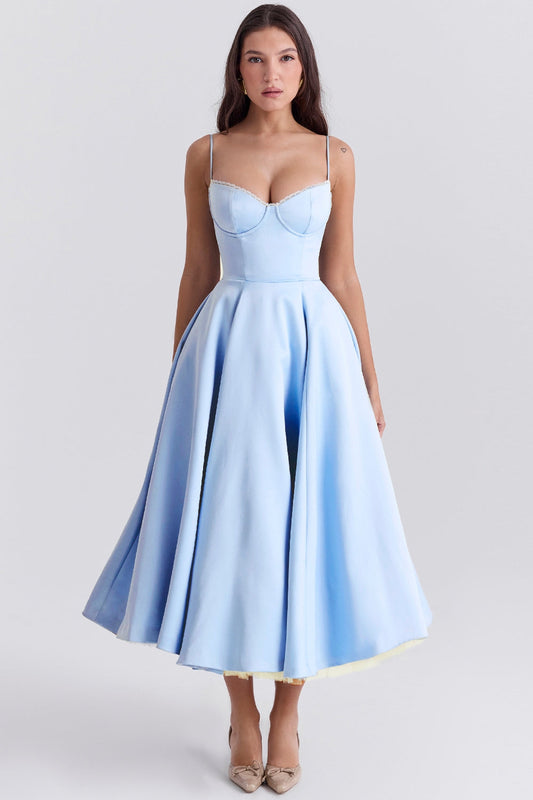 Zarelle – Tulle Elegance Midi Dress