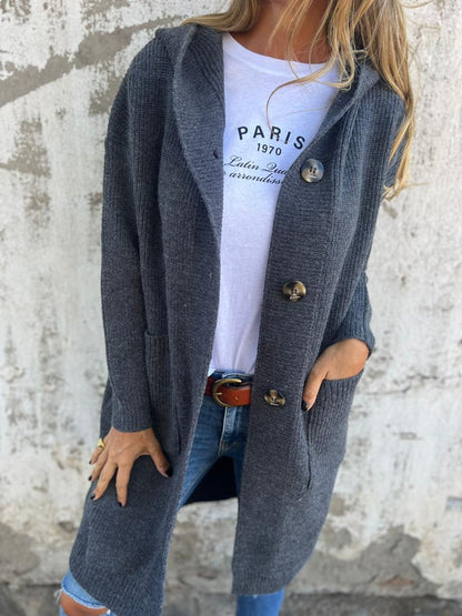 Caroline | Elegant Long Knitted Cardigan