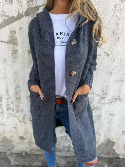 Caroline | Elegant Long Knitted Cardigan