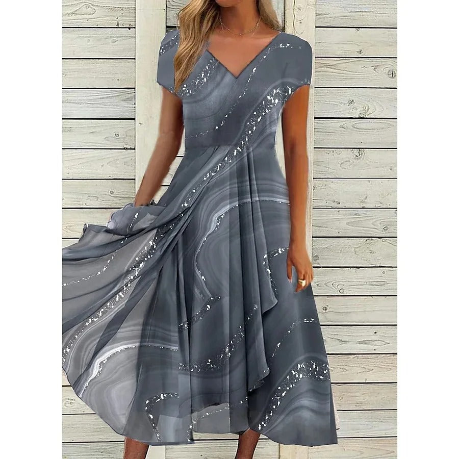 Scarlett | V-neck Midi Dress