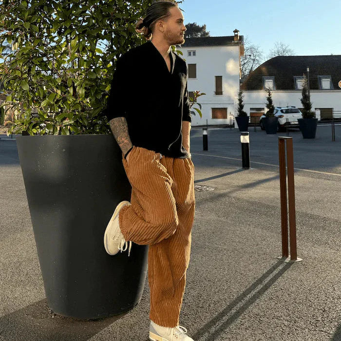 Masaaki™ | Unique Corduroy Pants