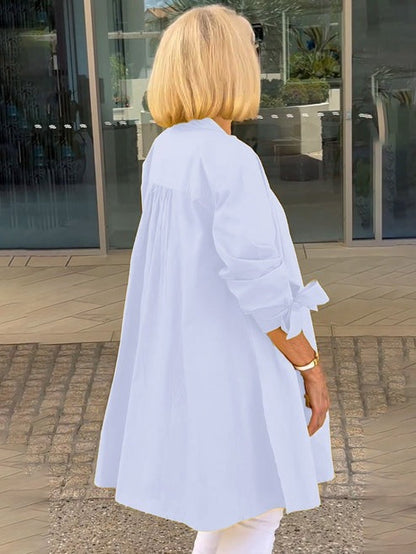 Cherith – Lightweight Longline Button Shirt