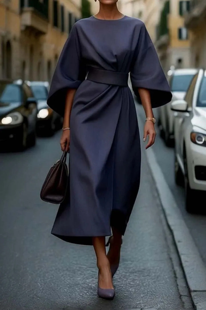 Valencia – Shiny Satin Long Dress