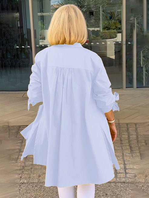 Cherith – Lightweight Longline Button Shirt