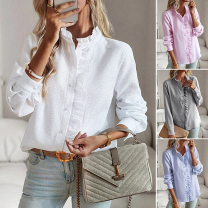Aurora™ | Ruffle Long Sleeve Shirt