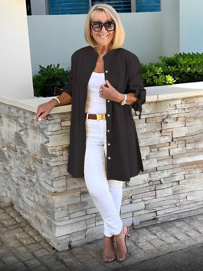 Cherith – Lightweight Longline Button Shirt