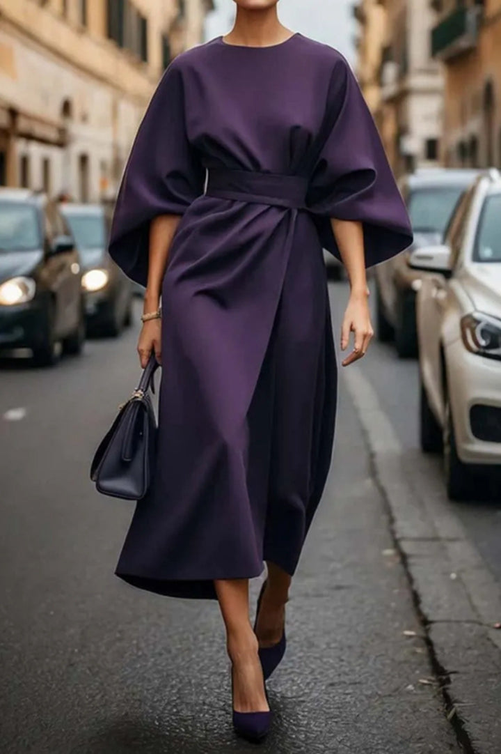 Valencia – Shiny Satin Long Dress