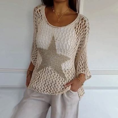 Nerali – Knitted Mesh Everyday Top
