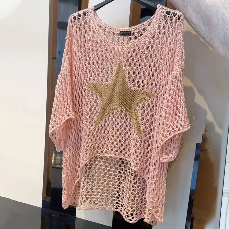 Nerali – Knitted Mesh Everyday Top