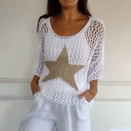 Nerali – Knitted Mesh Everyday Top