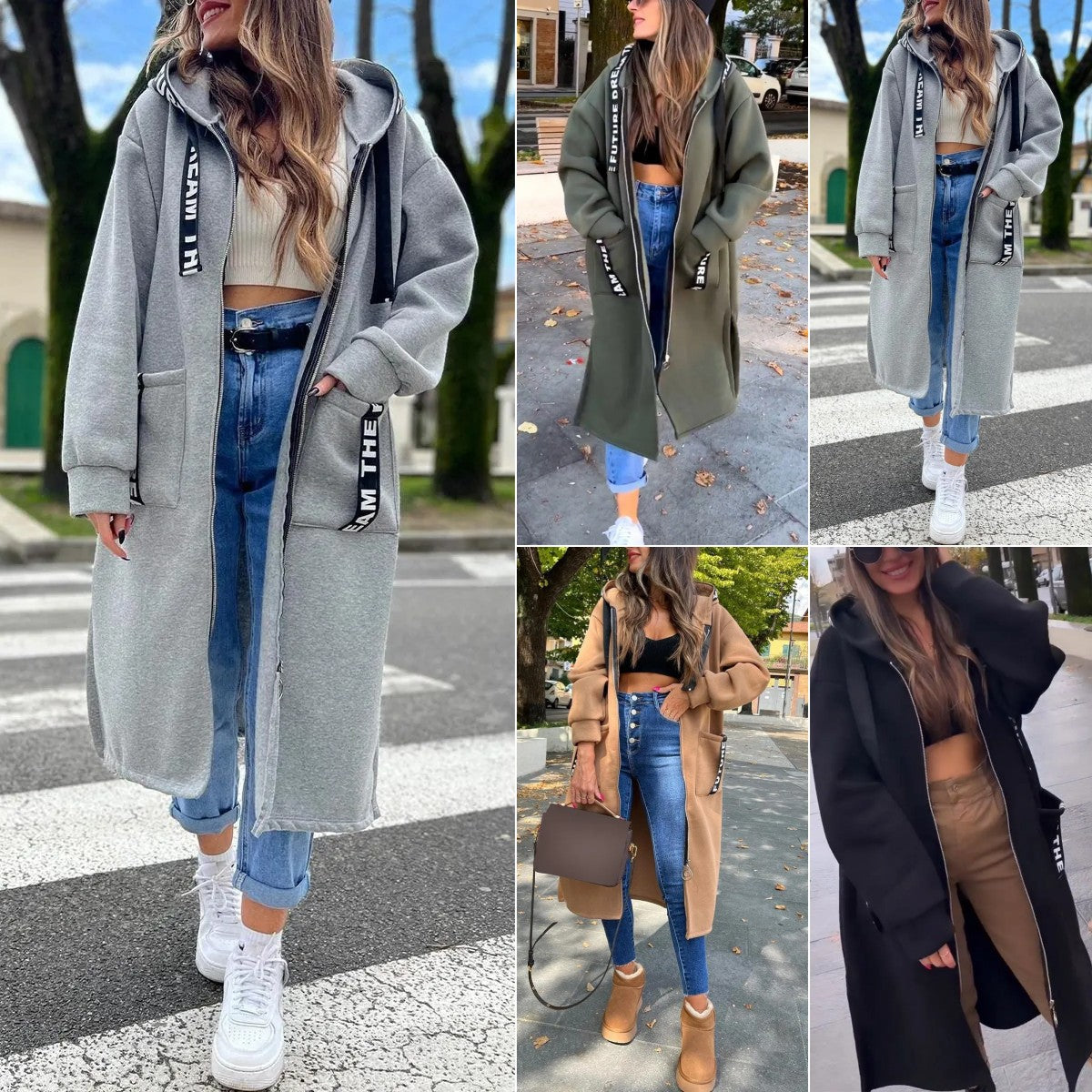 Karoline - Elegant Long Hooded Sweatershirt