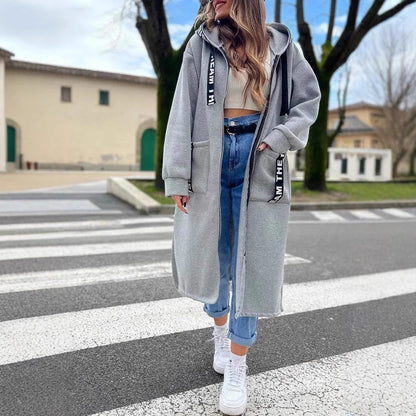 Darian – Elegant Long Hooded Sweater Shirt