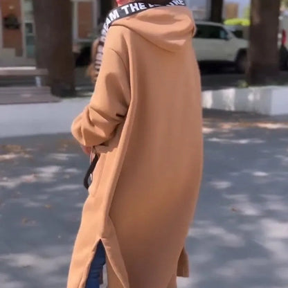 Darian – Elegant Long Hooded Sweater Shirt