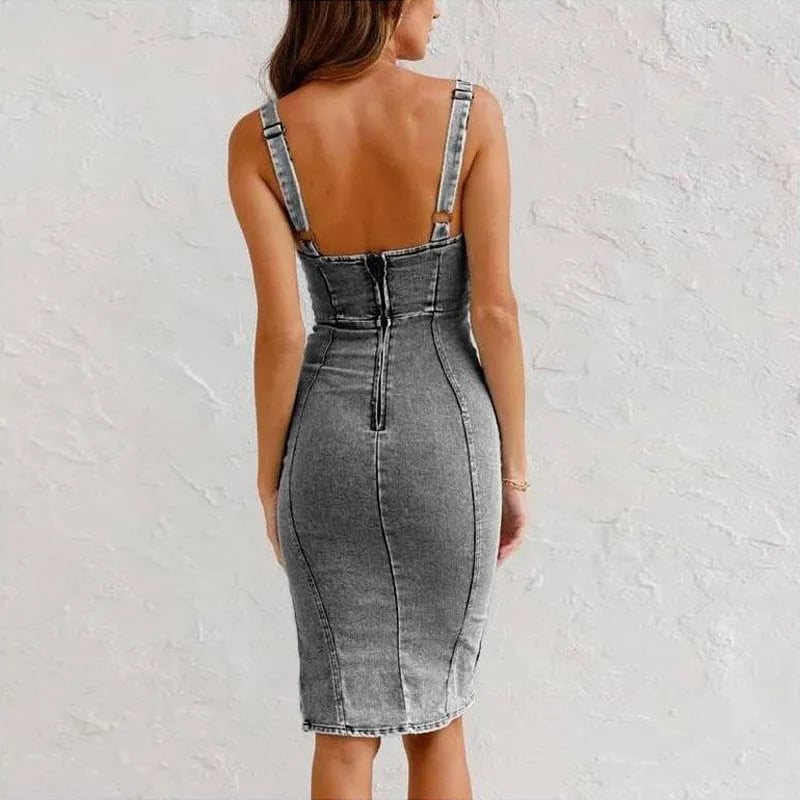 YASMEEN | DENIM MINI DRESS