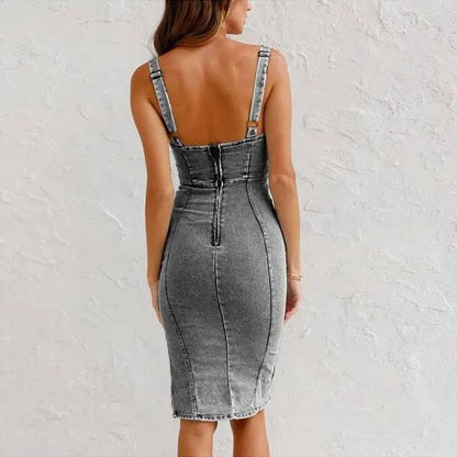YASMEEN | DENIM MINI DRESS