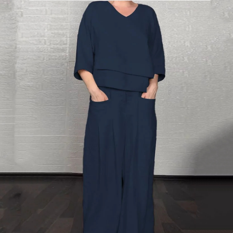 Aurelia | Cotton-Linen 2-Piece Suit for Women