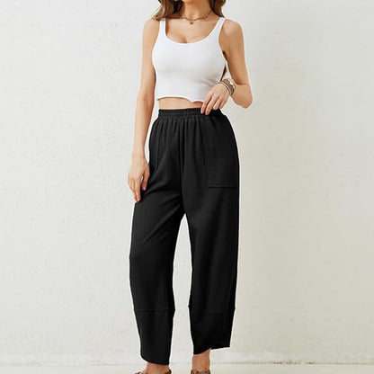 Elara | Casual High-Stretch Nine-Point Pants