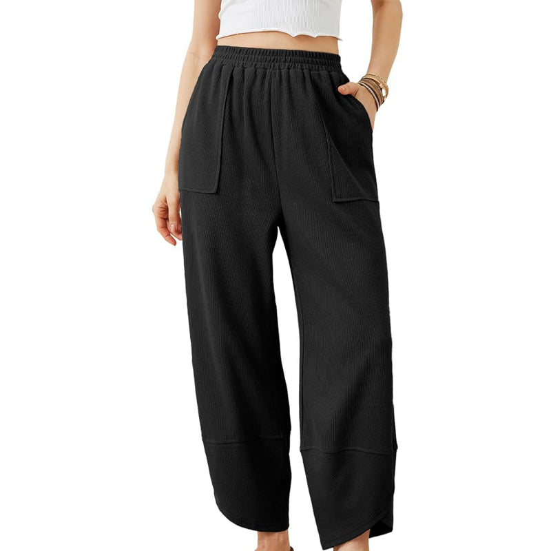 Elara | Casual High-Stretch Nine-Point Pants