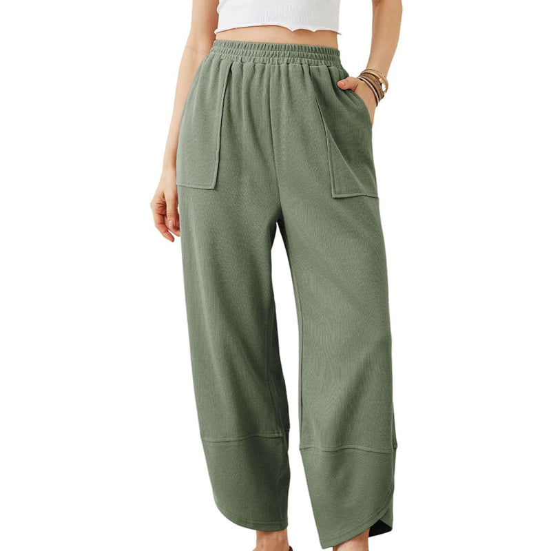 Elara | Casual High-Stretch Nine-Point Pants