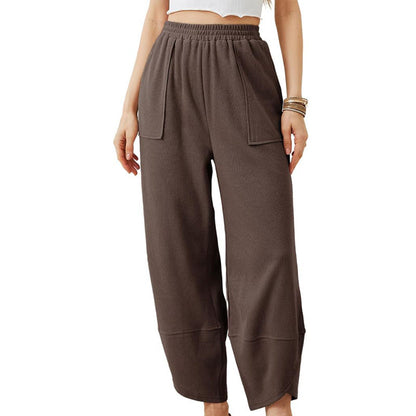 Elara | Casual High-Stretch Nine-Point Pants