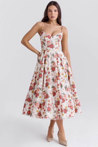 OONA | ELEGANT STRAP MIDI DRESS