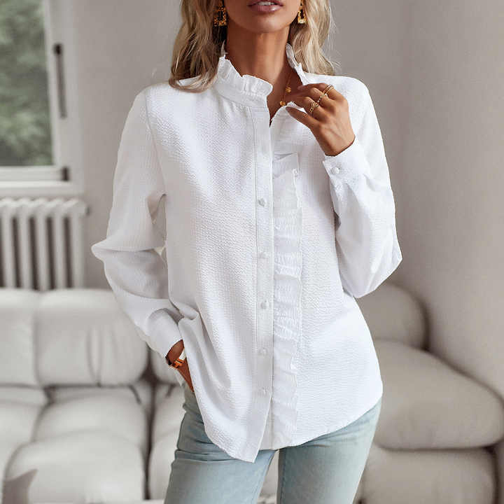 Aurora™ | Ruffle Long Sleeve Shirt